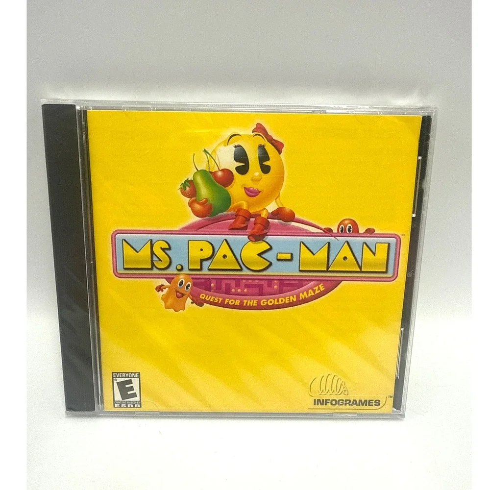Ms. Pac-Man Quest for the Golden Maze PC Game Windows 95/98/Me Jewel Case 2001